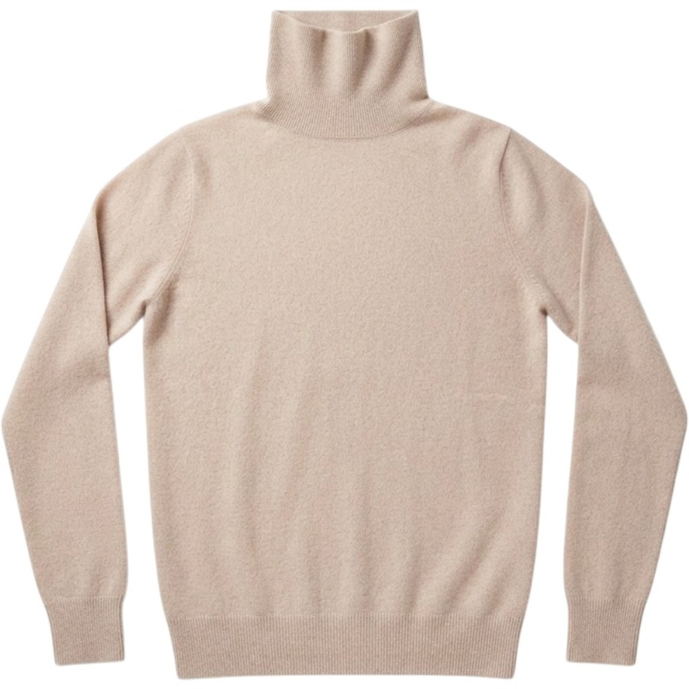 Neiman Marcus Cashmere Collection Turtleneck Sweater Dusty Pink XS